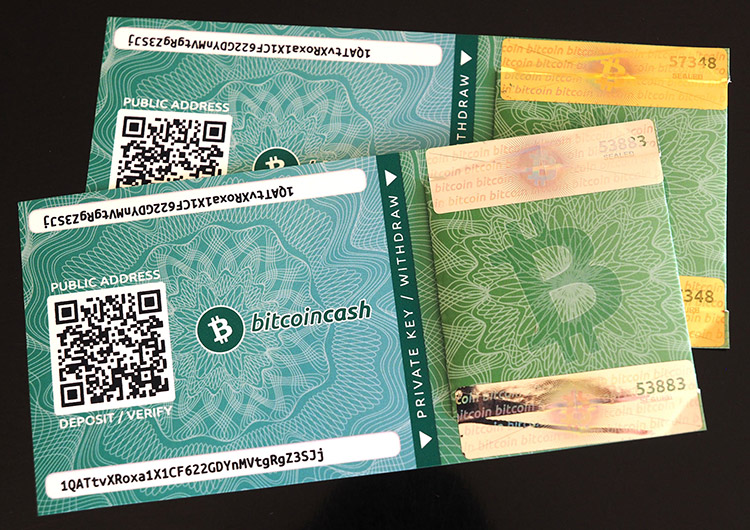 Bitcoincash Paper Wallet
